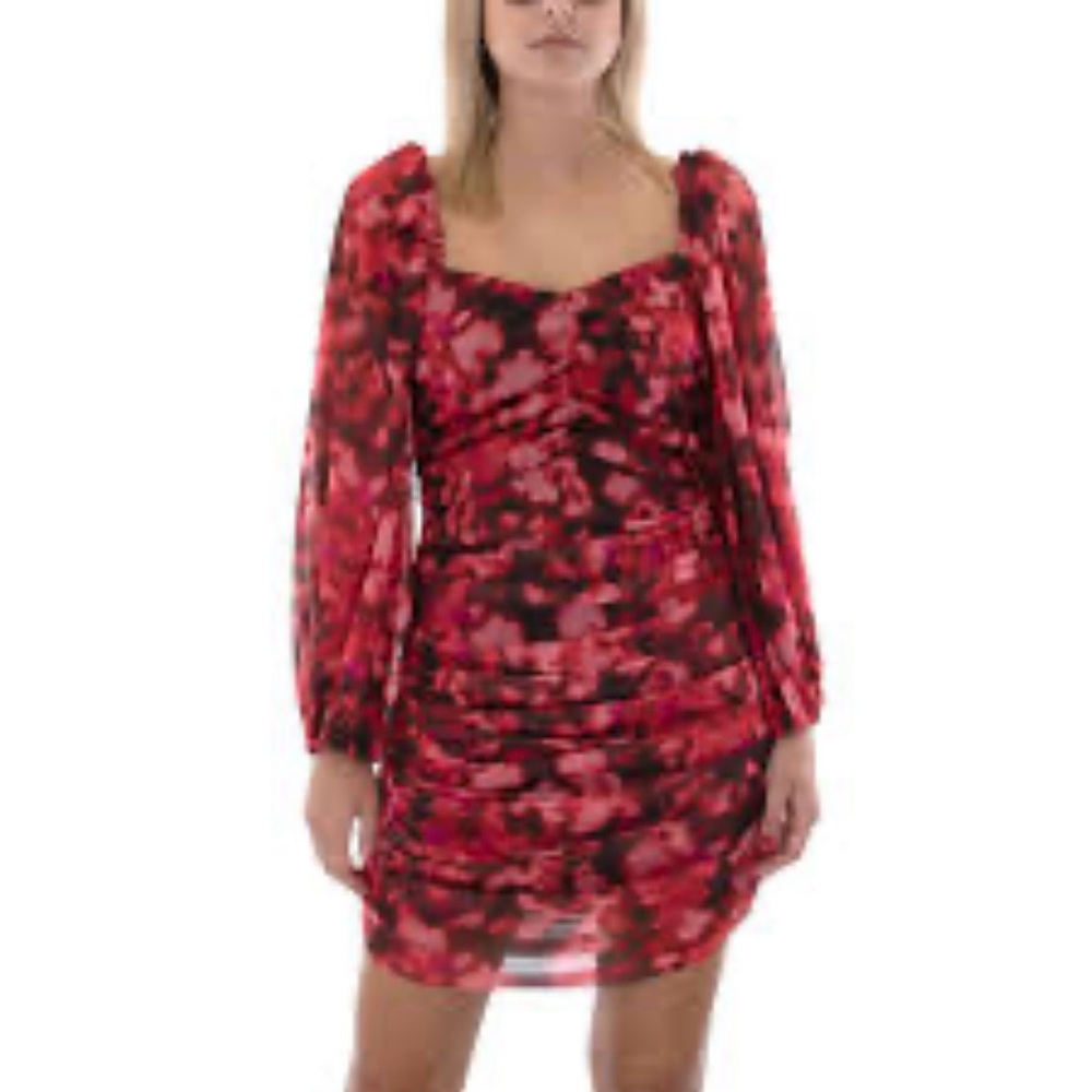 Kasia‎ Red Bodycon Dress Sz Small